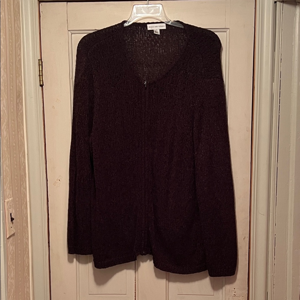 August Max Women's Dark Brown Cardigan